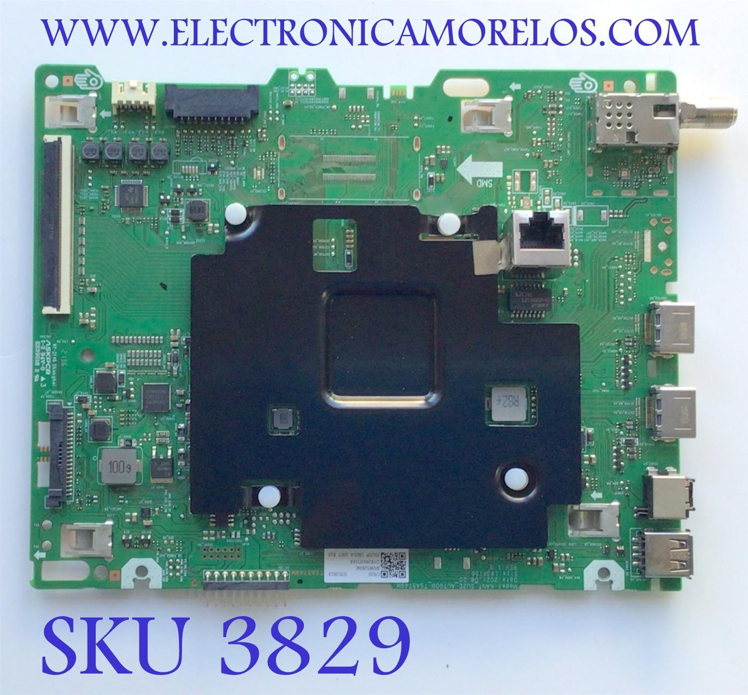 MAIN PARA TV SAMSUNG / NUMERO DE PARTE BN96-52604C / BN9652604C / KANT_SU2E_AU7000_TSA5749M / BN96-52604C / DY82R9XD3A9 / PANEL CY-BT055HGCV4H / DISPLAY PT550GT02-1 VER.1.1 / MODELO UN55TU7000BXZA WA20	
